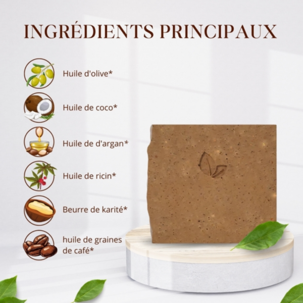Organic Coffee Exfoliating Soap with 11 Oils - Image 3